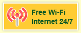 Free Wi-Fi Internet 24/7